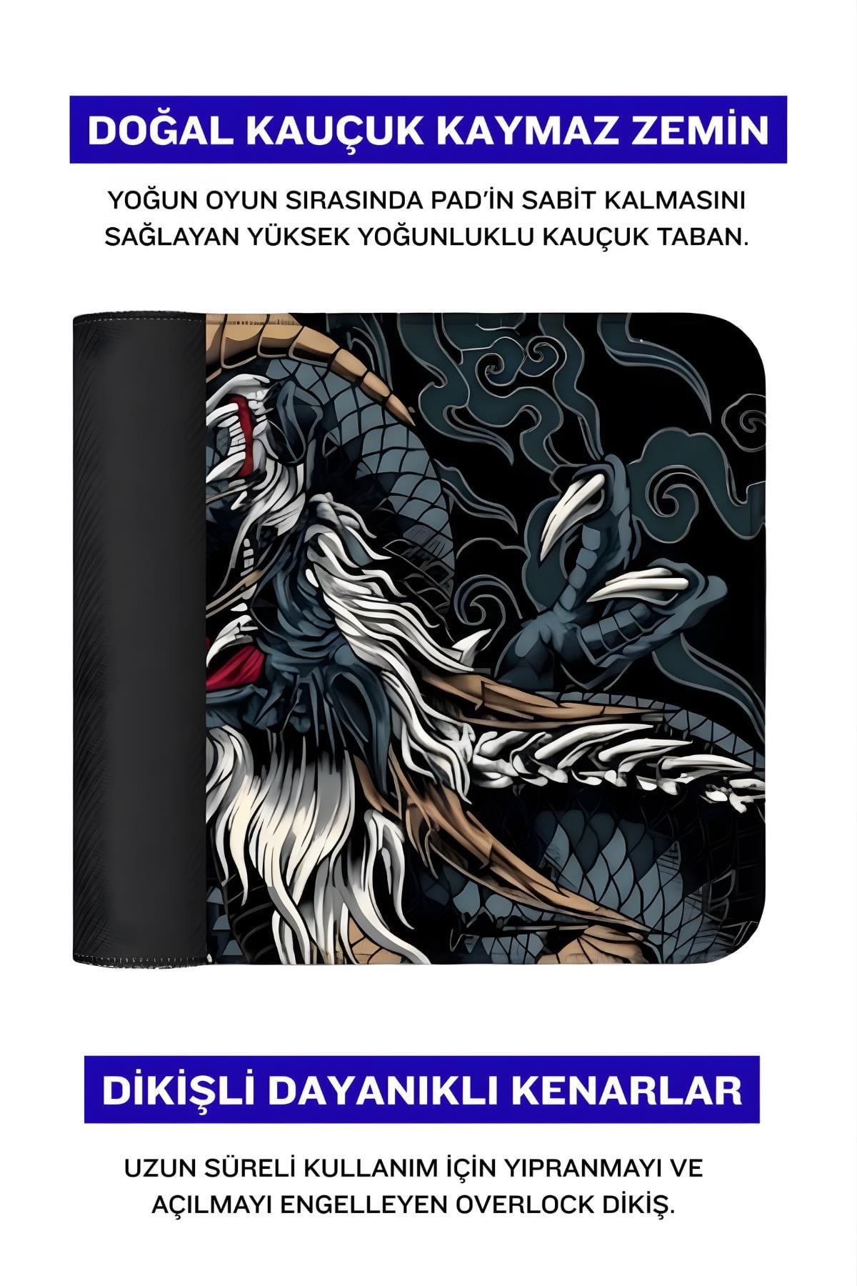 Dragon 90x40 cm gaming mouse pad detay görseli