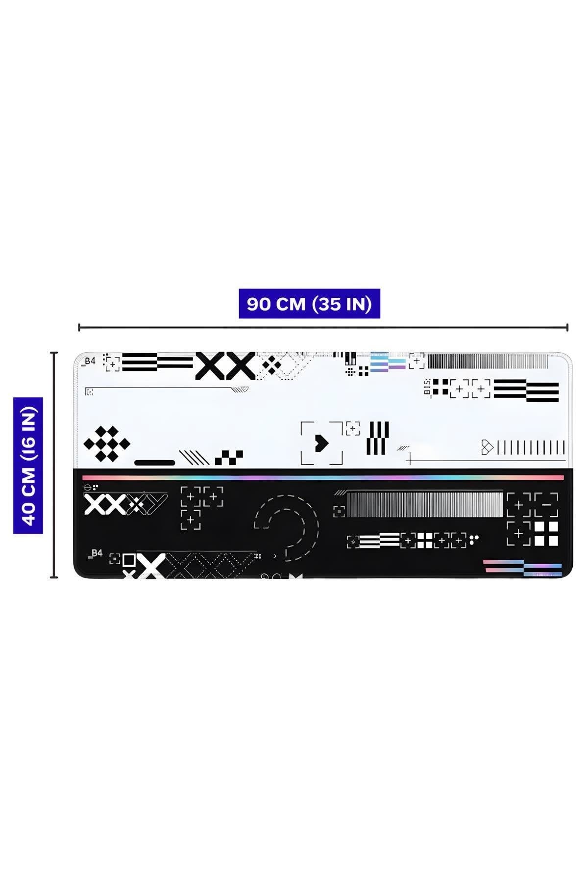 Printstream 90x40 cm gaming mouse pad ölçü görseli
