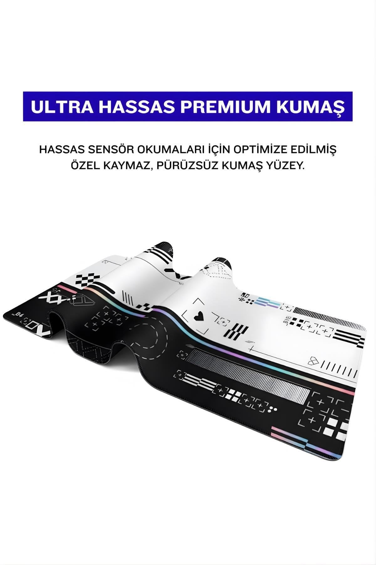 Printstream 90x40 cm gaming mouse pad kauçuk taban detayı