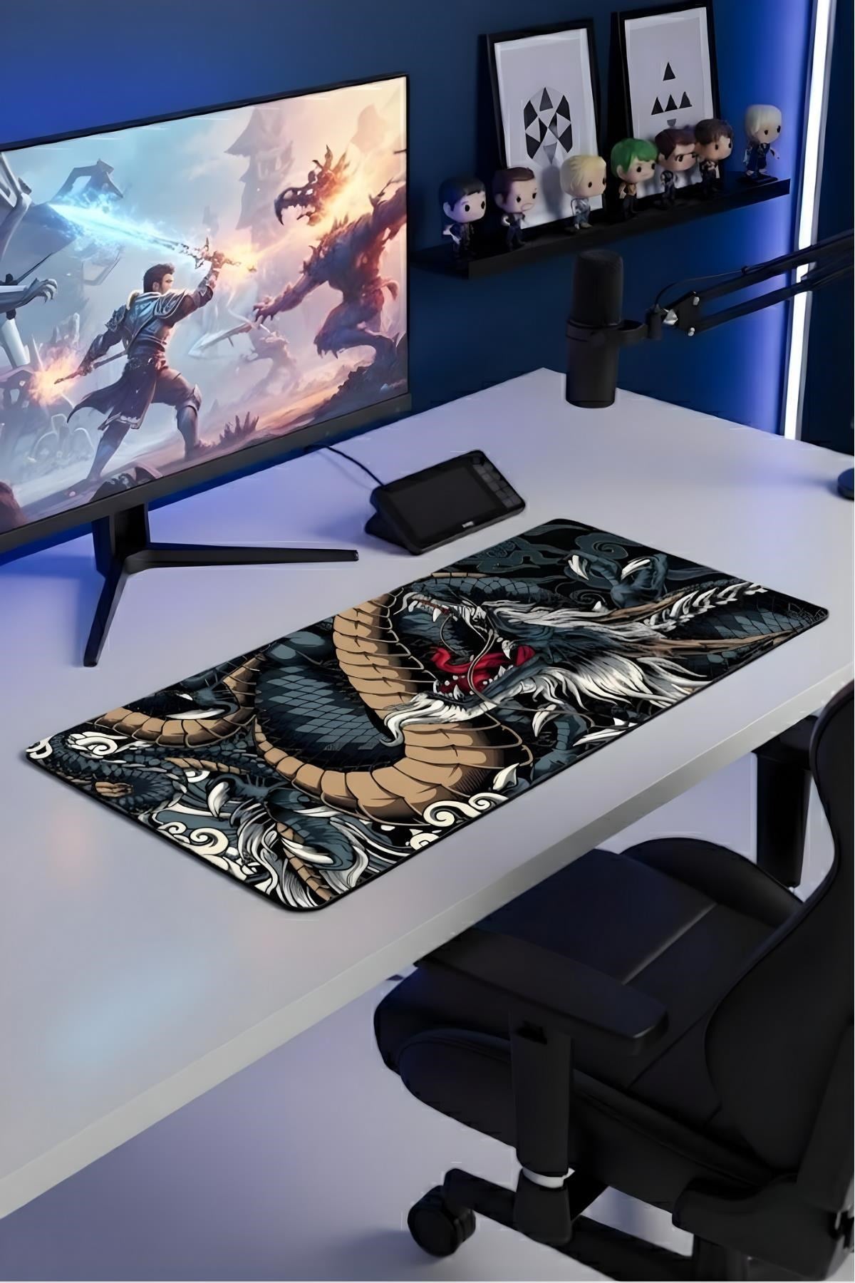 Dragon 70x30 cm gaming mouse pad kullanım görseli