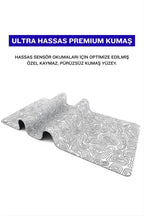 Beyaz Typography 70x30 cm gaming mouse pad kauçuk taban detayı