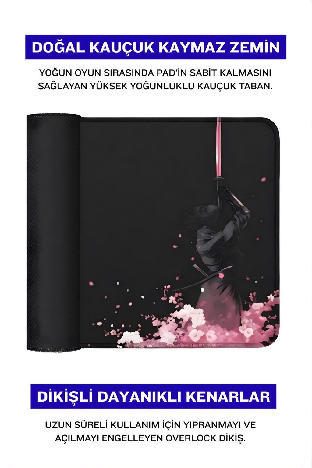 Sword 70x30 cm gaming mouse pad detay görseli