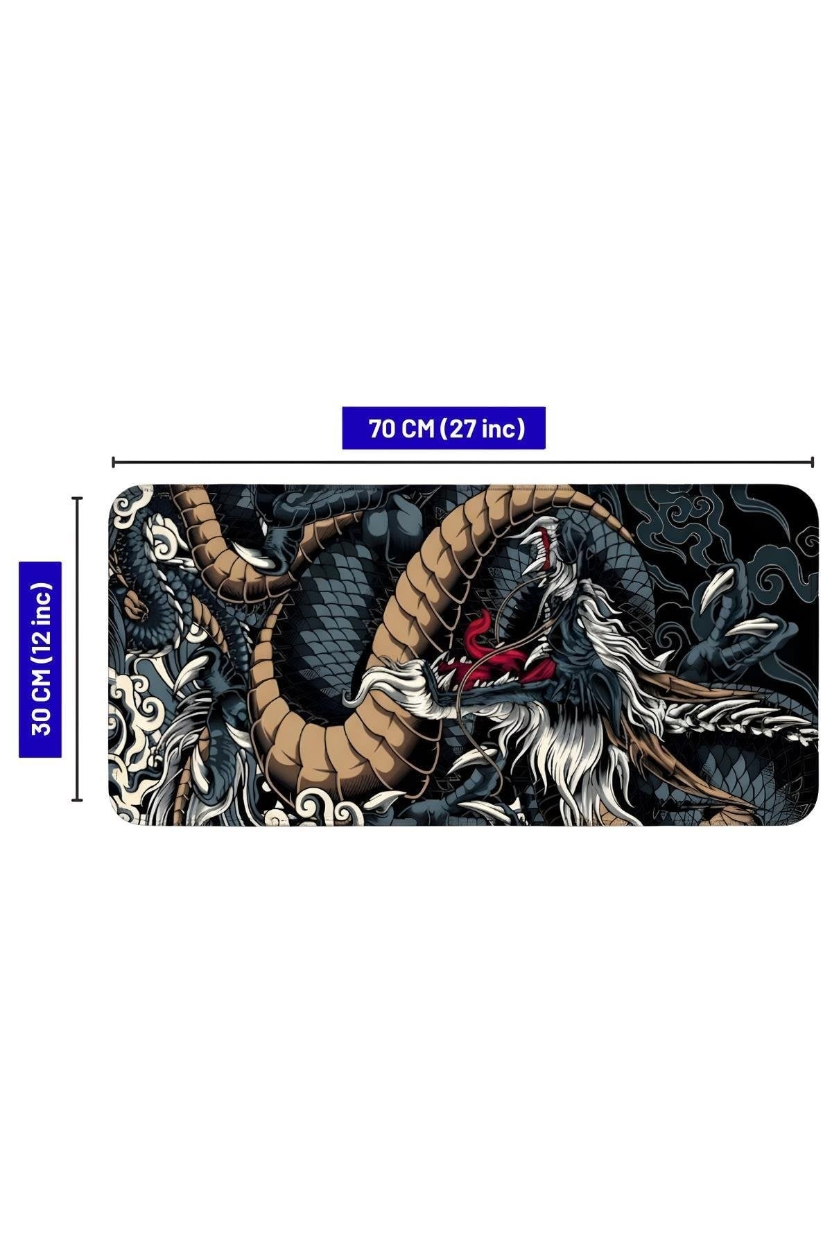 Dragon 70x30 cm gaming mouse pad kauçuk taban detayı
