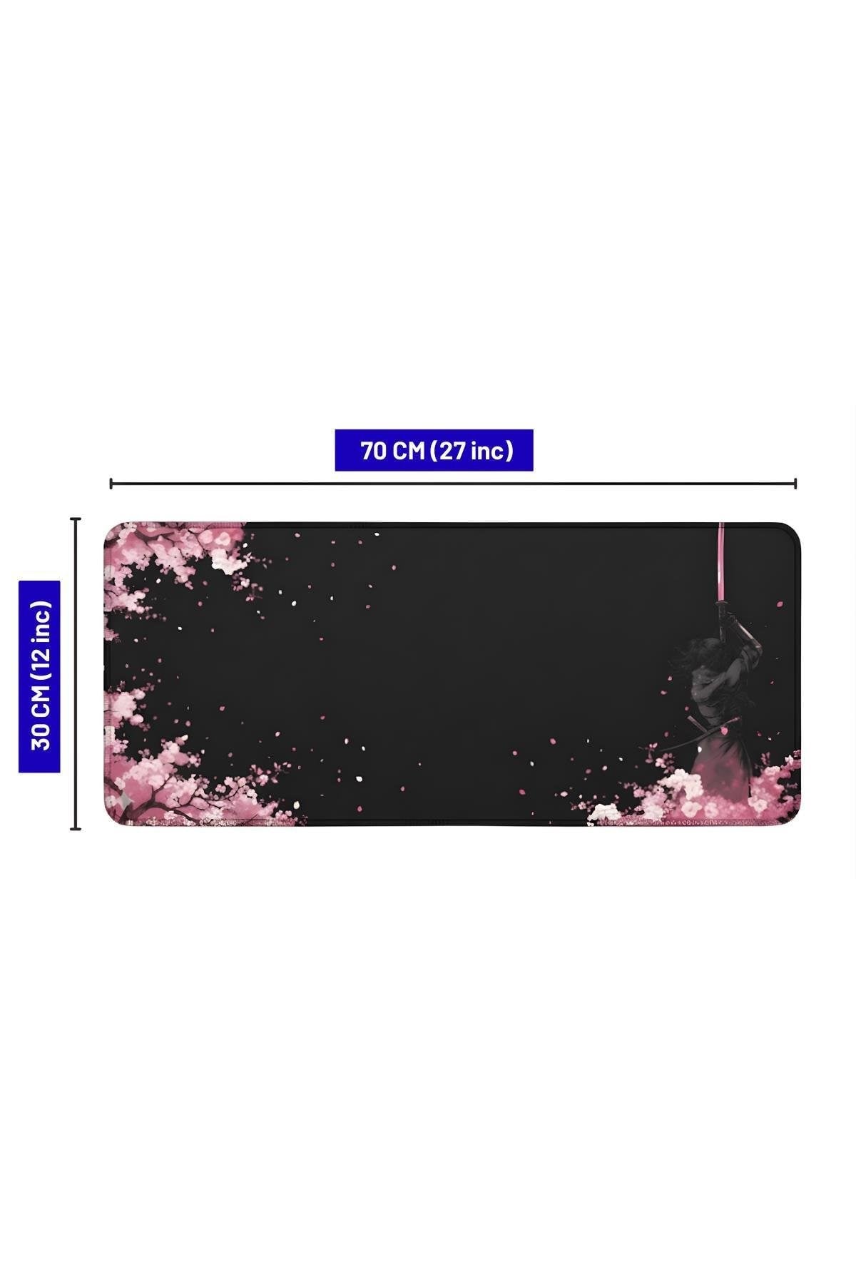 Sword 70x30 cm gaming mouse pad kauçuk taban detayı