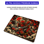 Red Tide 50x40 cm oyuncu mouse pad – premium kumaş yüzey