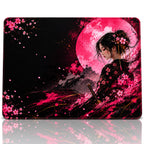 Sakura Moon 50x40 cm oyuncu mouse pad – beyaz fon düz görünüm