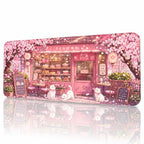 Sakurumi kedili pembe sakura 90x40 cm mouse pad