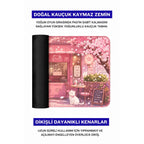 Sakurumi pembe kedili mouse pad doğal kauçuk kaymaz taban
