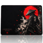 Samurai 50x40 cm oyuncu mouse pad – beyaz fon düz görünüm