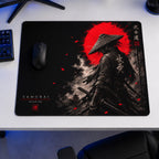 Samurai 50x40 cm oyuncu mouse pad – oyun odası kurulumu