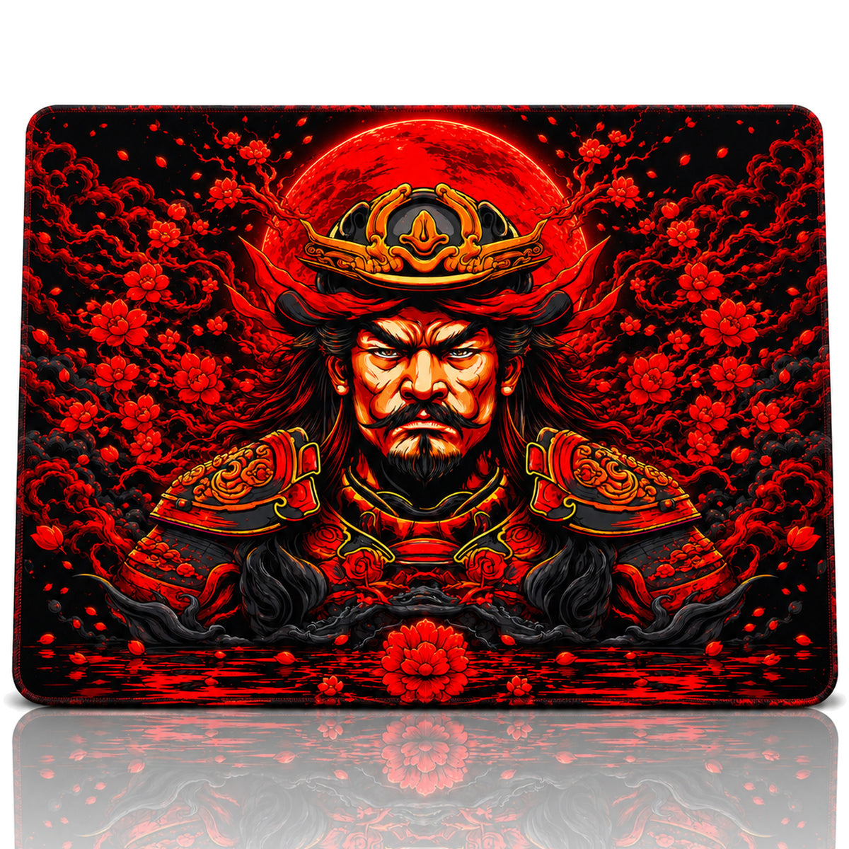 Shogun 50x40 cm oyuncu mouse pad – beyaz fon düz görünüm