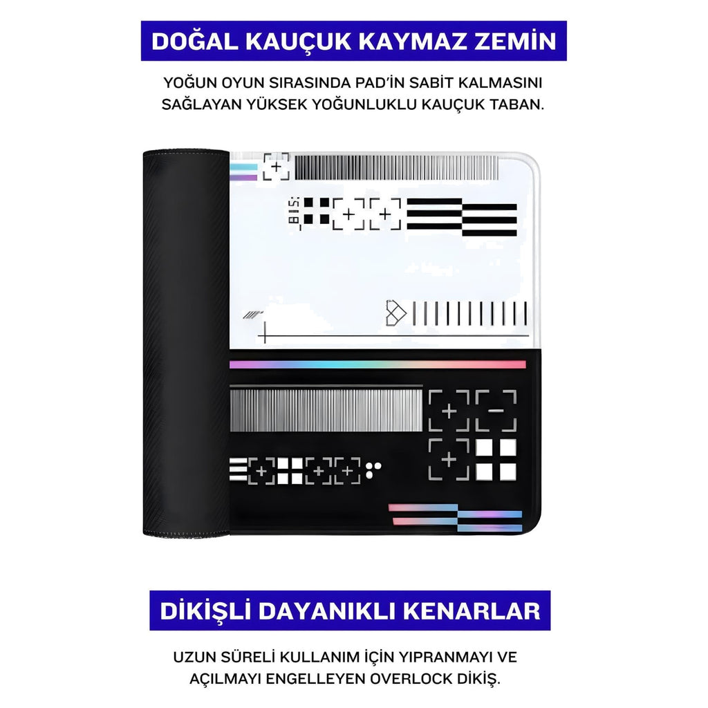Signal oyuncu mouse pad – doğal kauçuk kaymaz taban