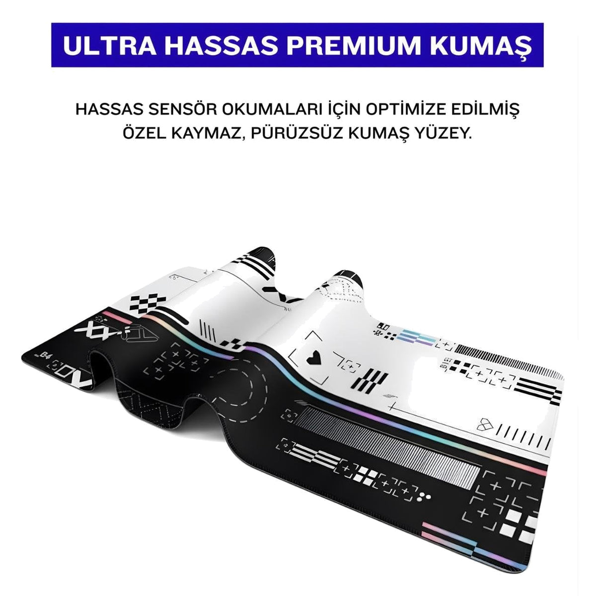 Signal oyuncu mouse pad – premium kumaş yüzey