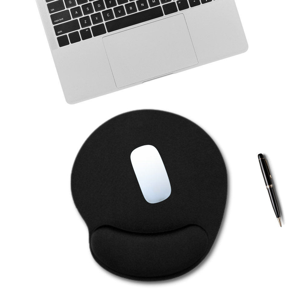 Bilek destekli mouse pad siyah ölçü görseli