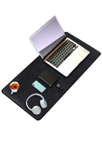 Siyah deri mouse pad 90x40 cm yakın çekim