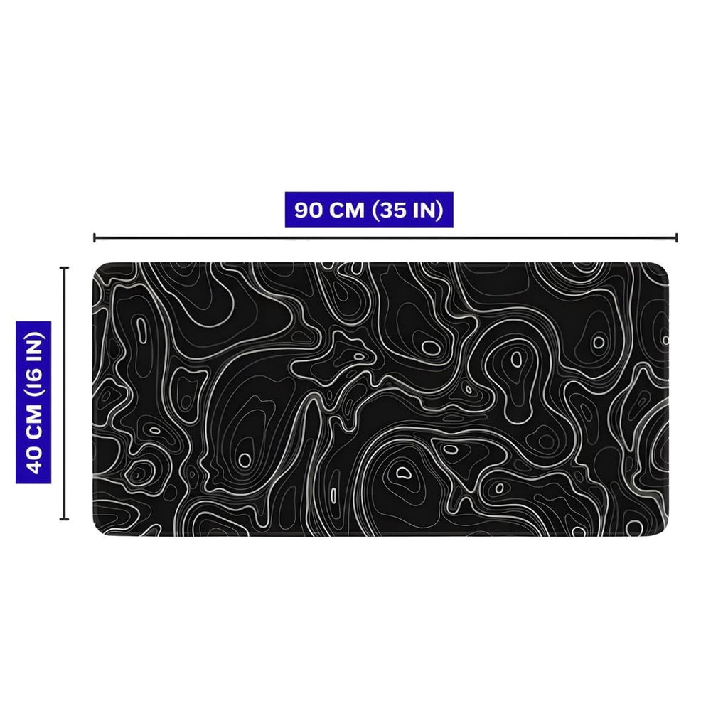 Siyah Typography 90x40 cm oyuncu mouse pad – 90x40 cm ölçü bilgisi
