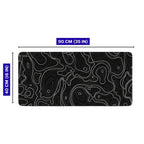 Siyah Typography 90x40 cm oyuncu mouse pad – 90x40 cm ölçü bilgisi