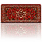 Sultana Pers halısı desenli 90x40 cm XXL mouse pad düz önden tam desen