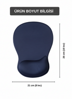 TopoWave bilek destekli mouse pad lacivert bilek yastığı detayı
