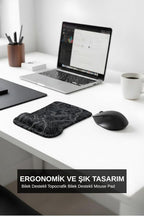 Typography dijital baskılı bilek destekli mouse pad detay görseli