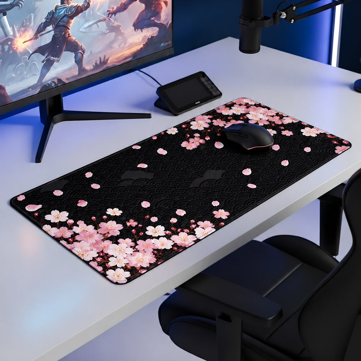 Veil oyuncu mouse pad – oyun odası kurulumu