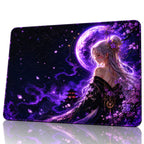 Violet Moon 50x40 cm oyuncu mouse pad – beyaz fon önden görünüm