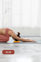 Yoga diz pedi 2'li set turuncu ölçü görseli