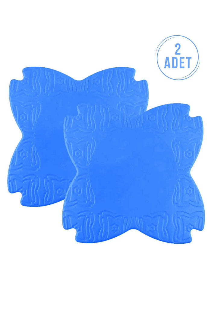Yoga Diz Pedi 2'li Set — 18x18 cm Diz, Dirsek ve Kalça Yastığı (Mavi)